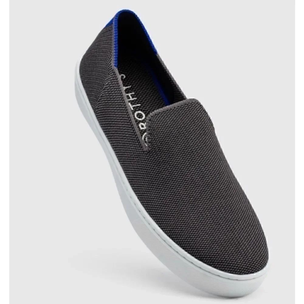 Rothy’s The Original Slip On Sneaker In Steel Grey Size 8